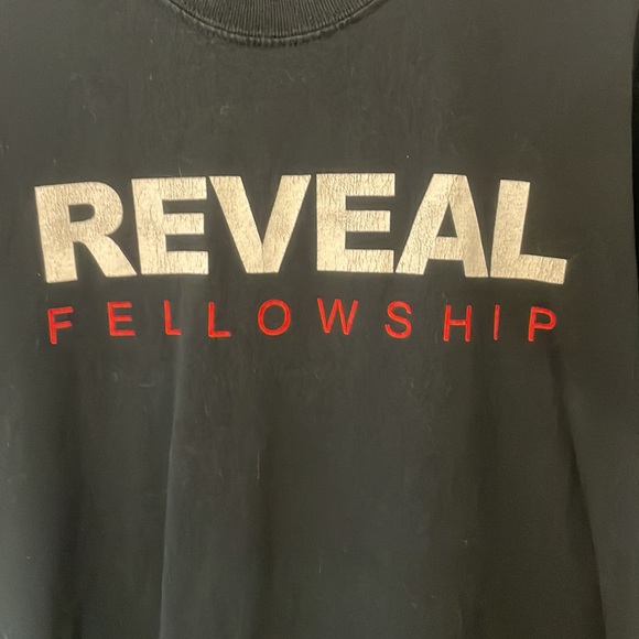 Reveal Fellowship black t shirt medium- large walking as Jesus walked Christian - Picture 2 of 5